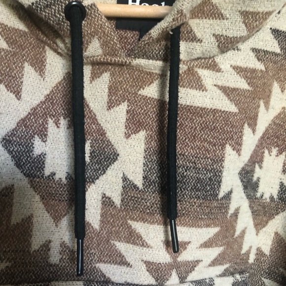 Hooké Appalachian Aztec Navaho Southwestern Pattern Wool Blend Hoodie Medium - Picture 5 of 11